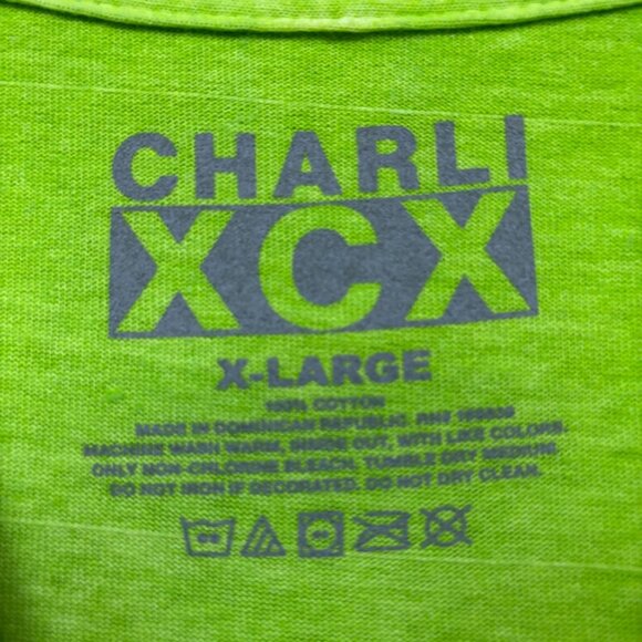 CharliXCX brat Spell Out Oversized Electro-Dance Pop Tee XL - Picture 4 of 4
